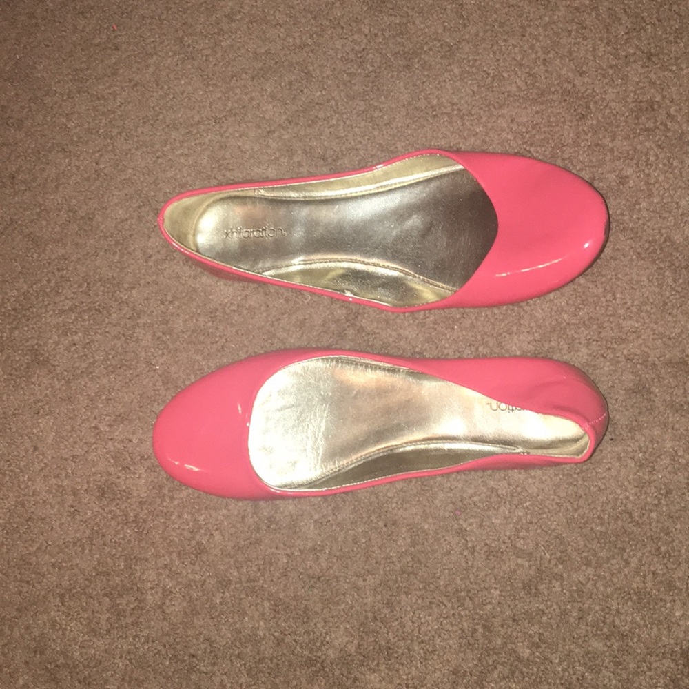 Pink Shiny Flats